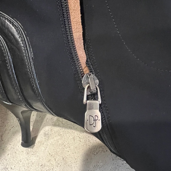 Donald J. Pliner black nylon mid calf boots - Picture 7 of 8